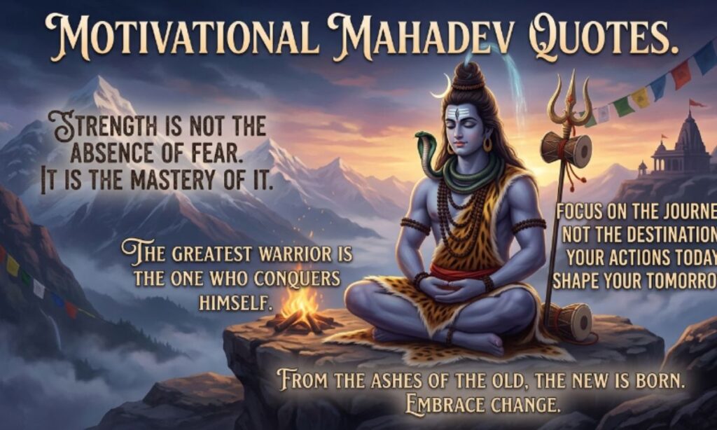 Motivational Mahadev Quotes