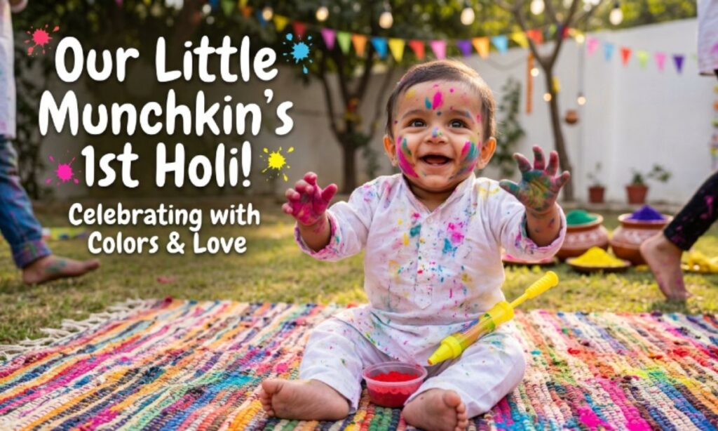 1st Holi Captions for Baby Boy