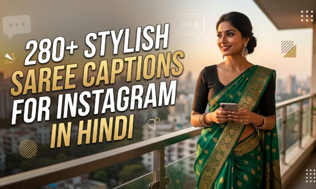 Saree Captions for Instagram in Hindi
