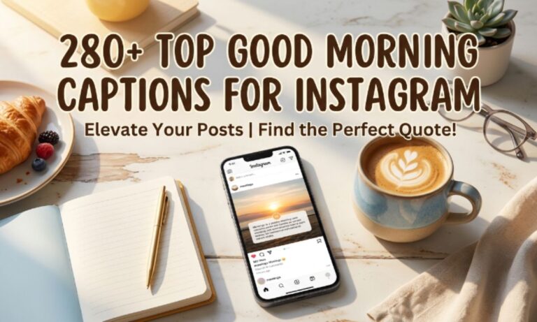 Good Morning Captions for Instagram