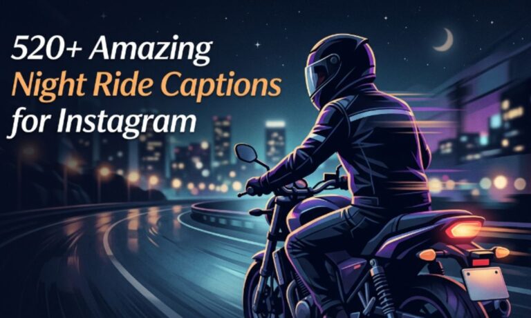 520+ Amazing Night Ride Captions for Instagram