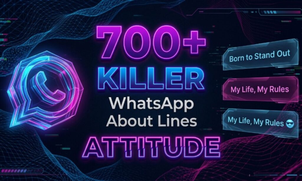 WhatsApp About Lines Attitude