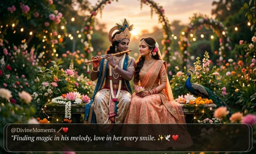 Aesthetic Radha Krishna Captions for Reels