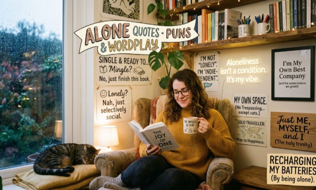 Alone Quotes Puns & Wordplay