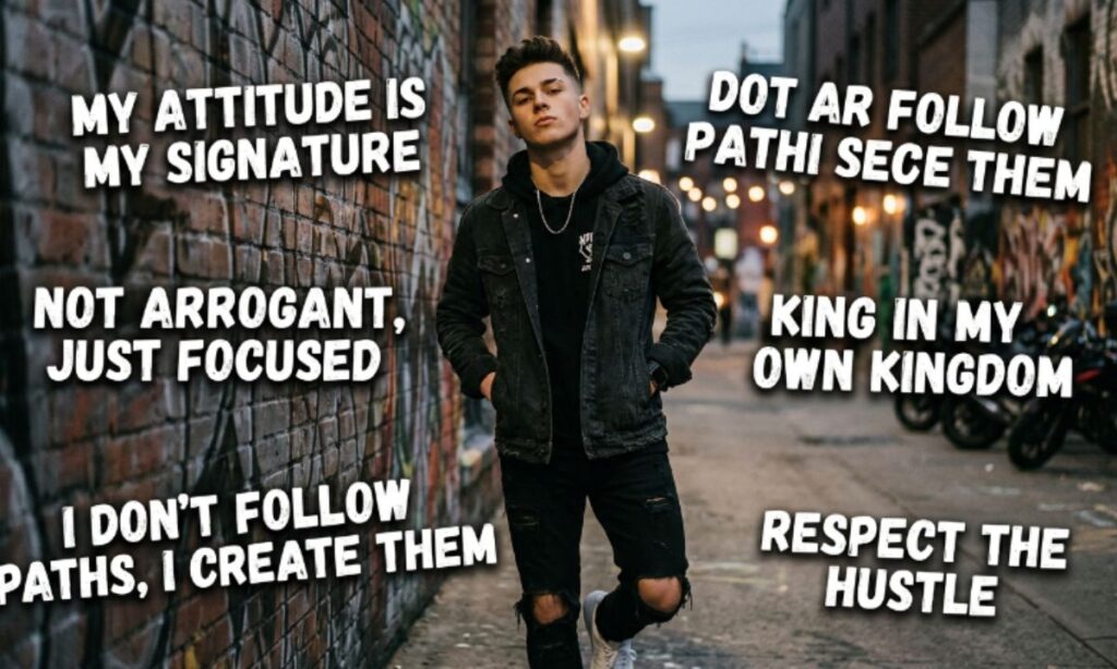Attitude Ego Captions for Boys