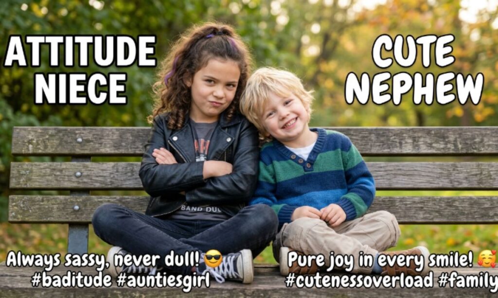 Attitude Niece and Cute Nephew Captions