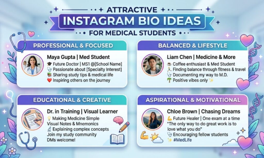Attractive Instagram Bio Ideas for Medical Students