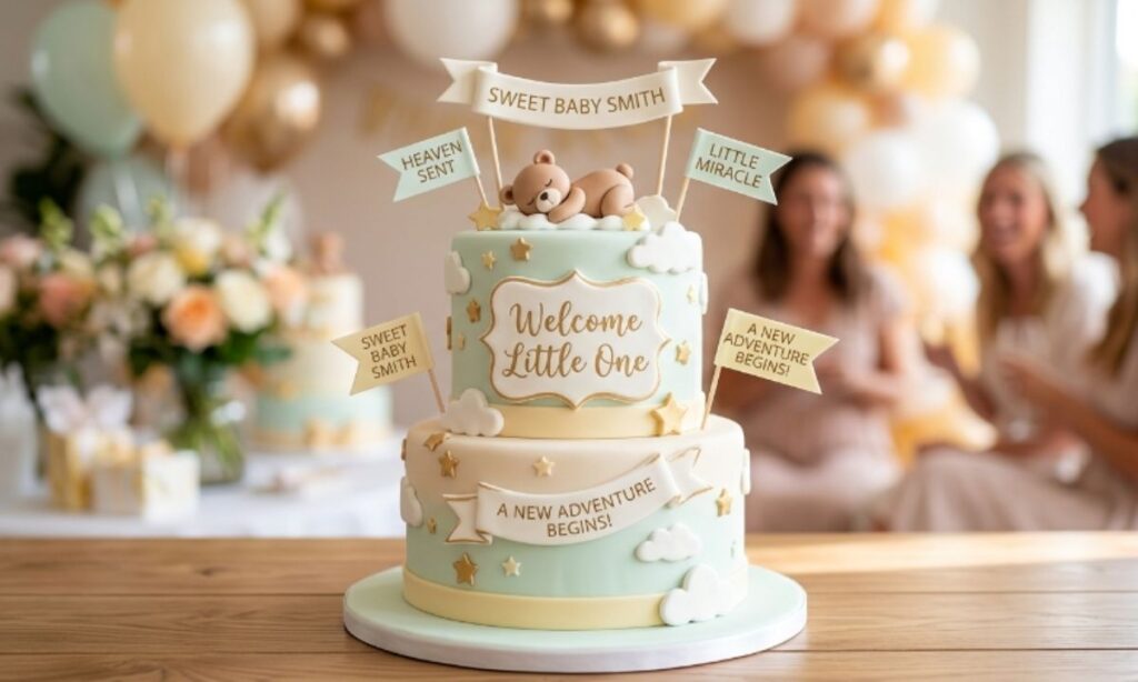 Baby Shower Cake Captions