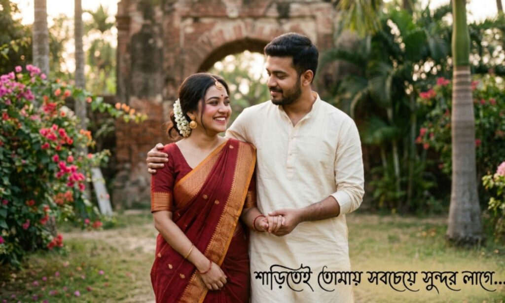 Bengali Love Captions for Saree