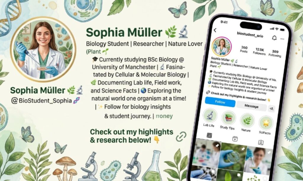Bio for Instagram for Biology Students