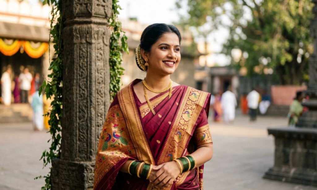 Caption for Saree pic in Marathi