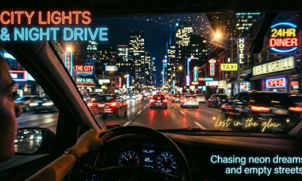 City Lights & Night Drive Captions