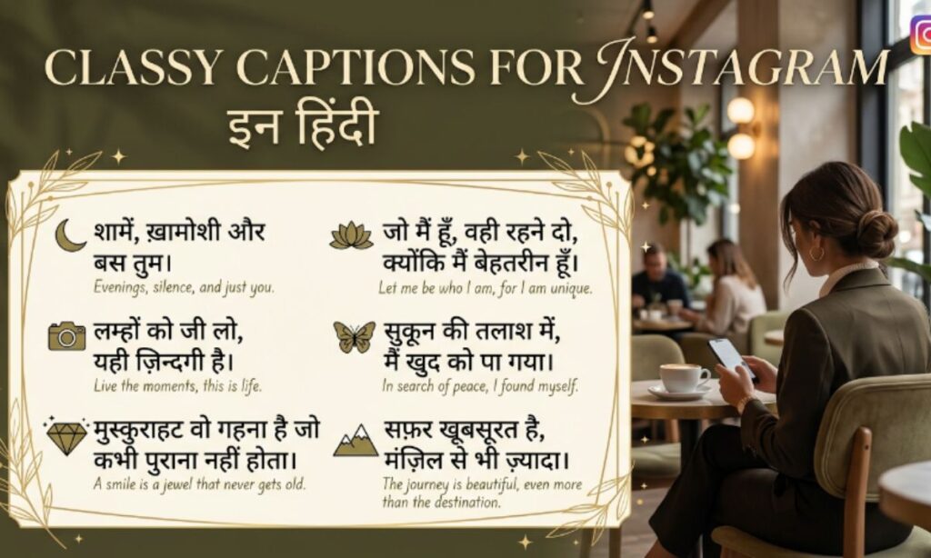 Classy Captions for Instagram in Hindi_