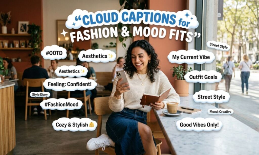 Cloud Captions for Fashion & Mood Fits