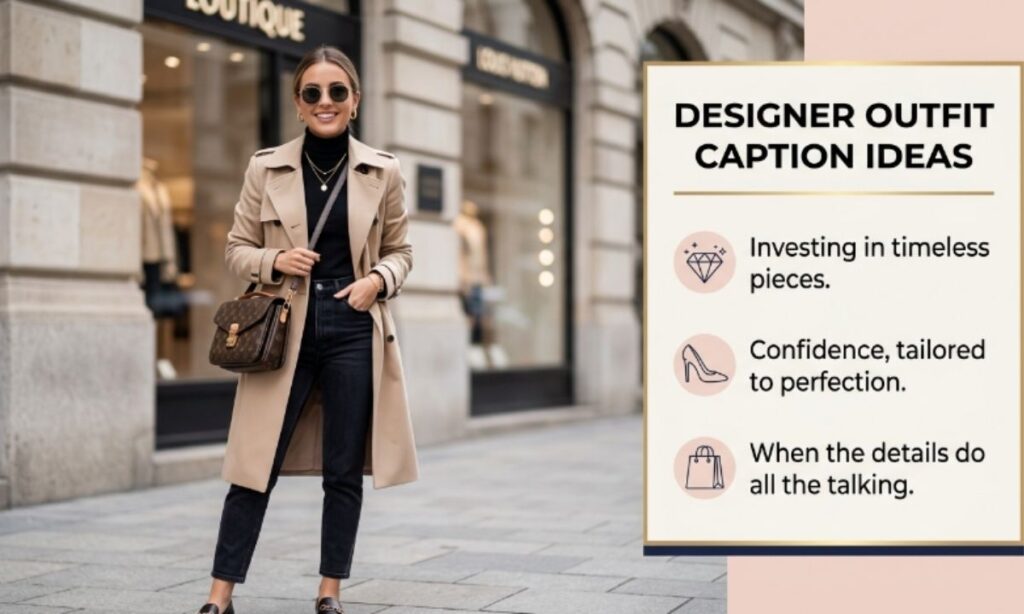 Designer Outfit Captions