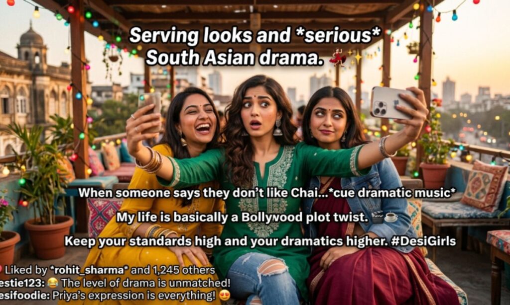 Dramatic Desi Girls Captions for Instagram