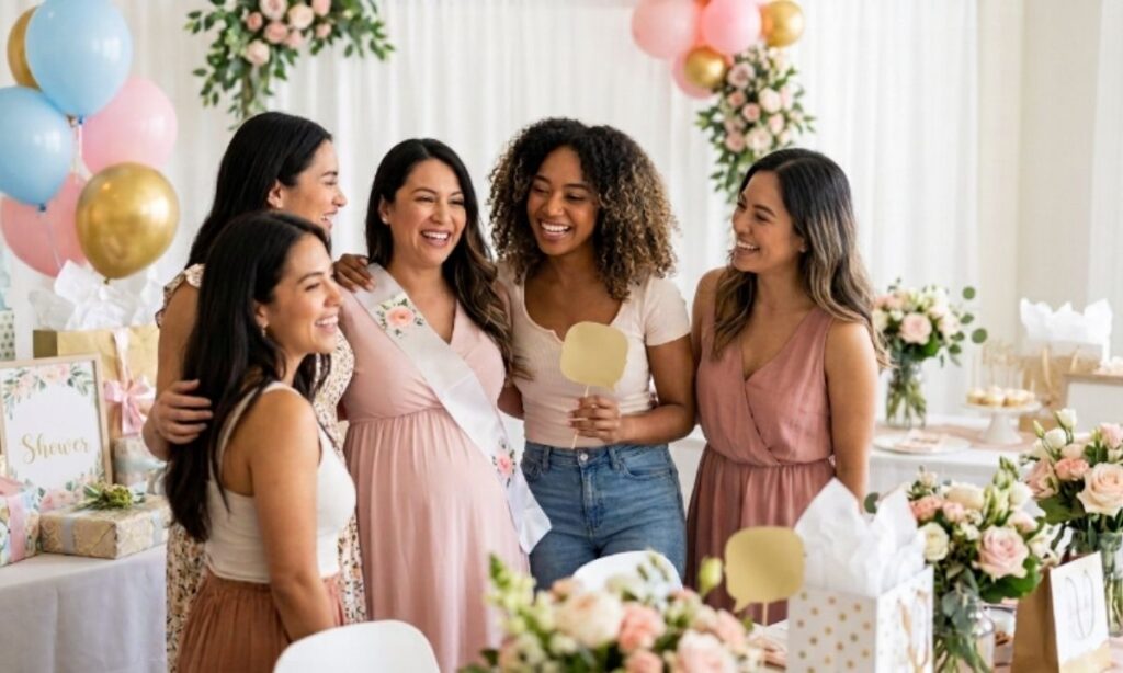 Friends At Baby Shower Captions