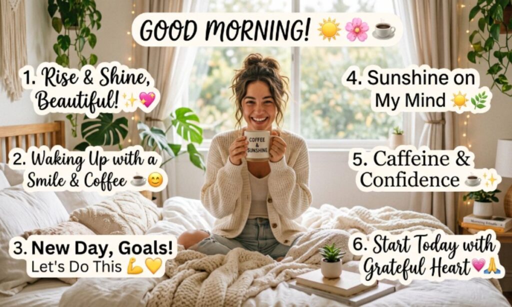 Good Morning Captions for Instagram for Girl