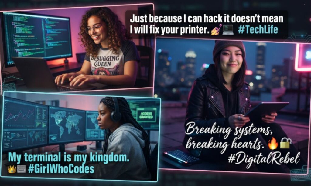 Hacker Instagram Captions for Girls