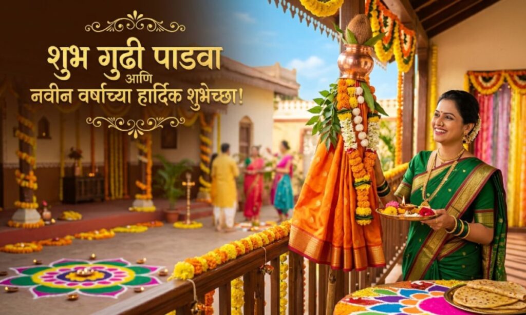 Happy Gudi Padwa Caption in Marathi