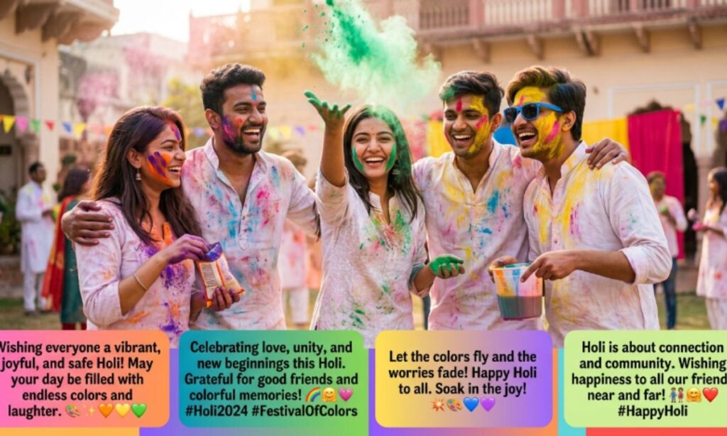 Holi Captions for Instagram Post