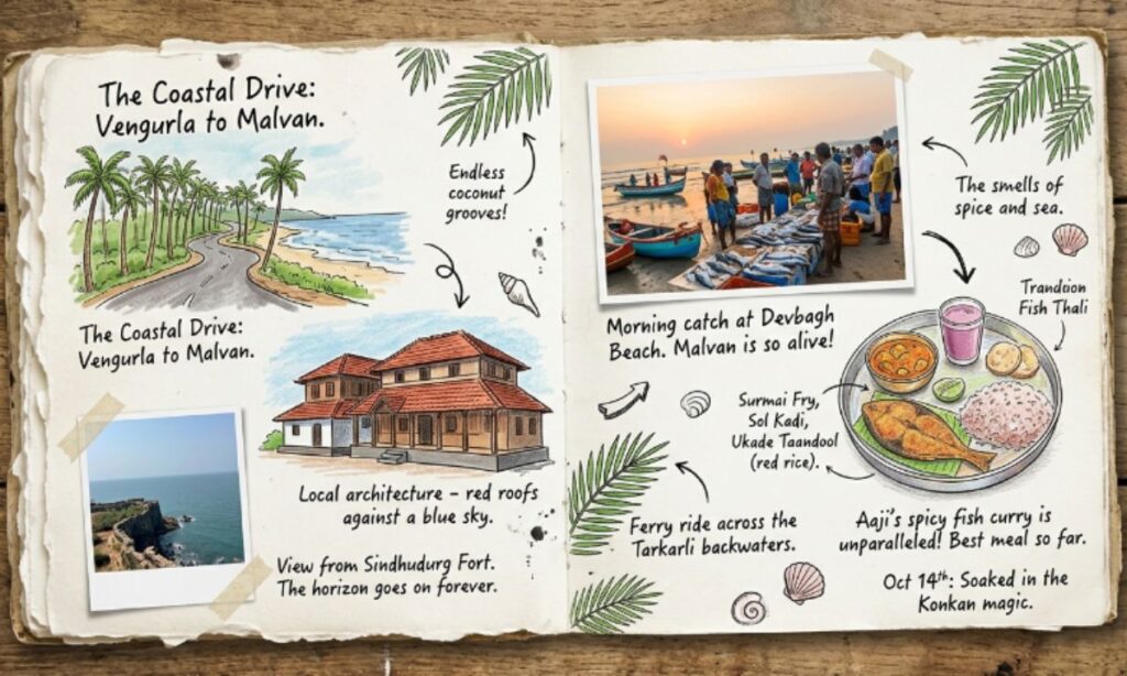 Kokan Travel Journal Style Captions