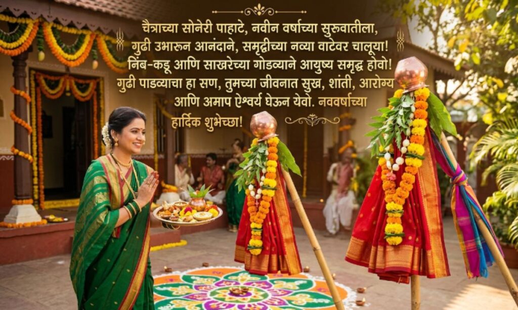 Long Gudi Padwa Caption in Marathi