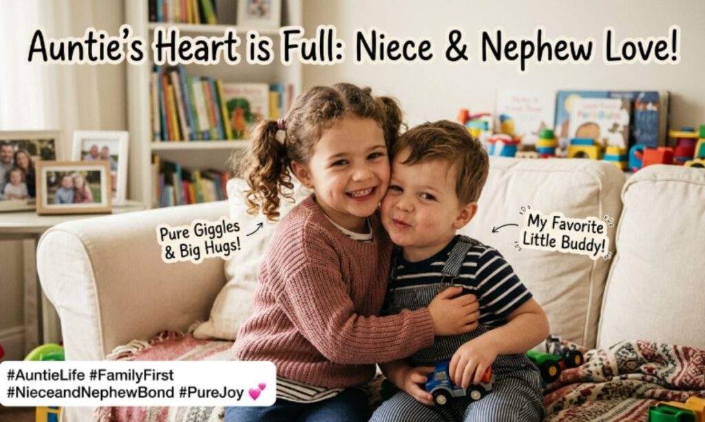 Love-Filled Niece and Cute Nephew Captions