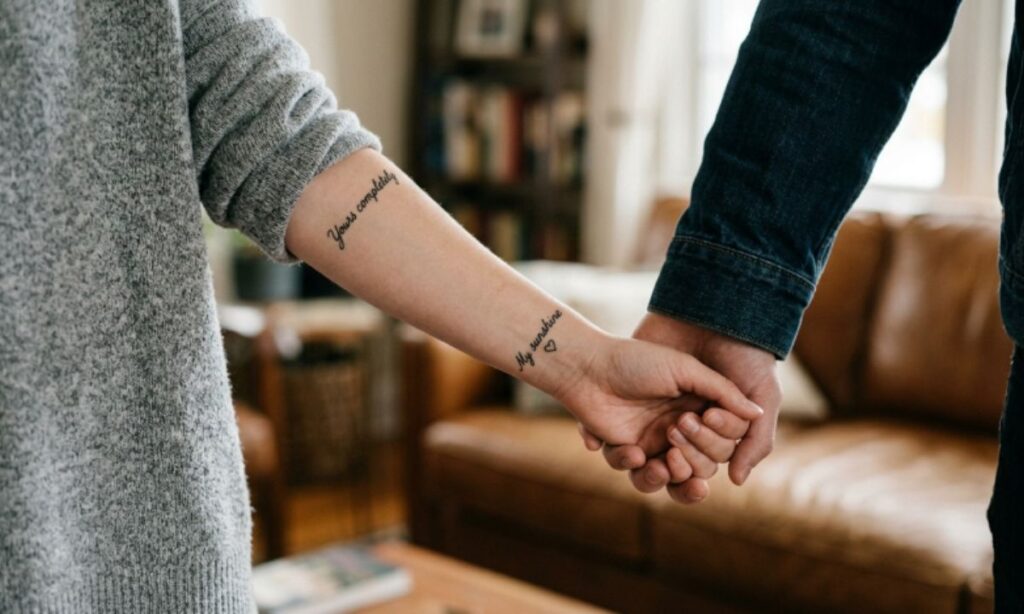 Love tattoo captions for girlfriend