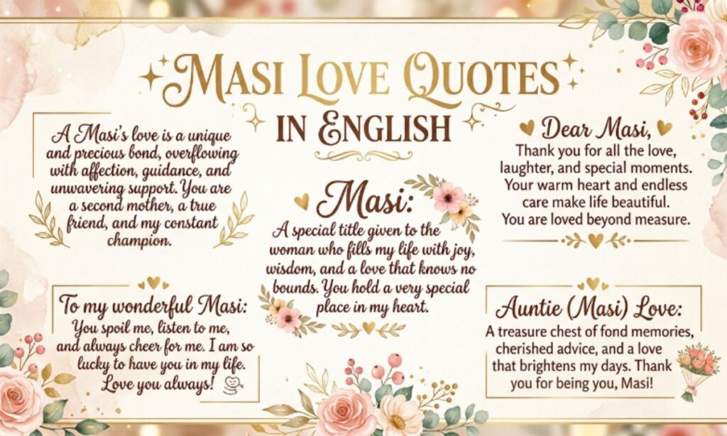 Masi Love Quotes in English