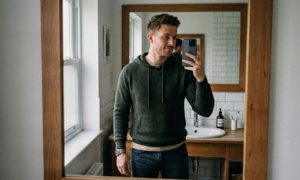 Mirror Selfie Captions for Men