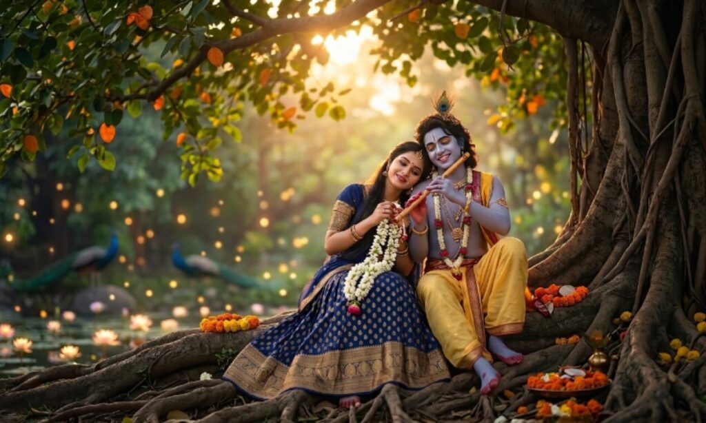 Radha Krishna Captions About Eternal Love