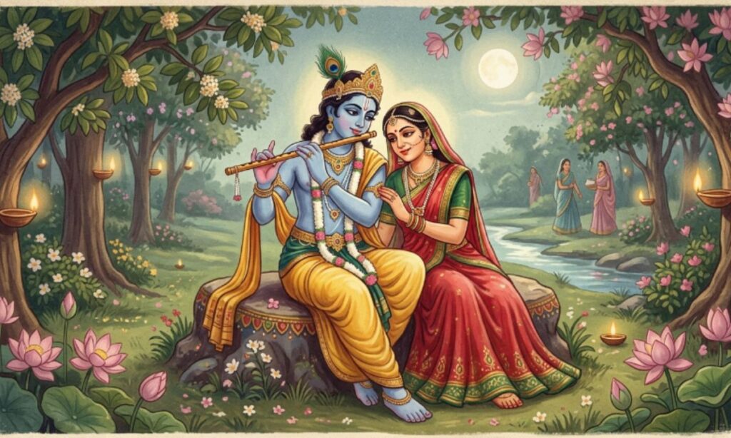 Radha Krishna Captions for Instagram in Hindi