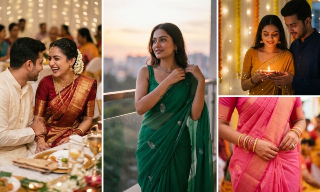 Romantic Saree Captions For Special Moments