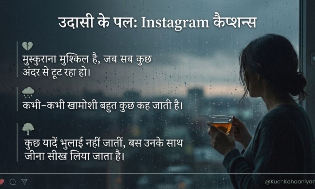 Sad Captions for Instagram in Hindi_