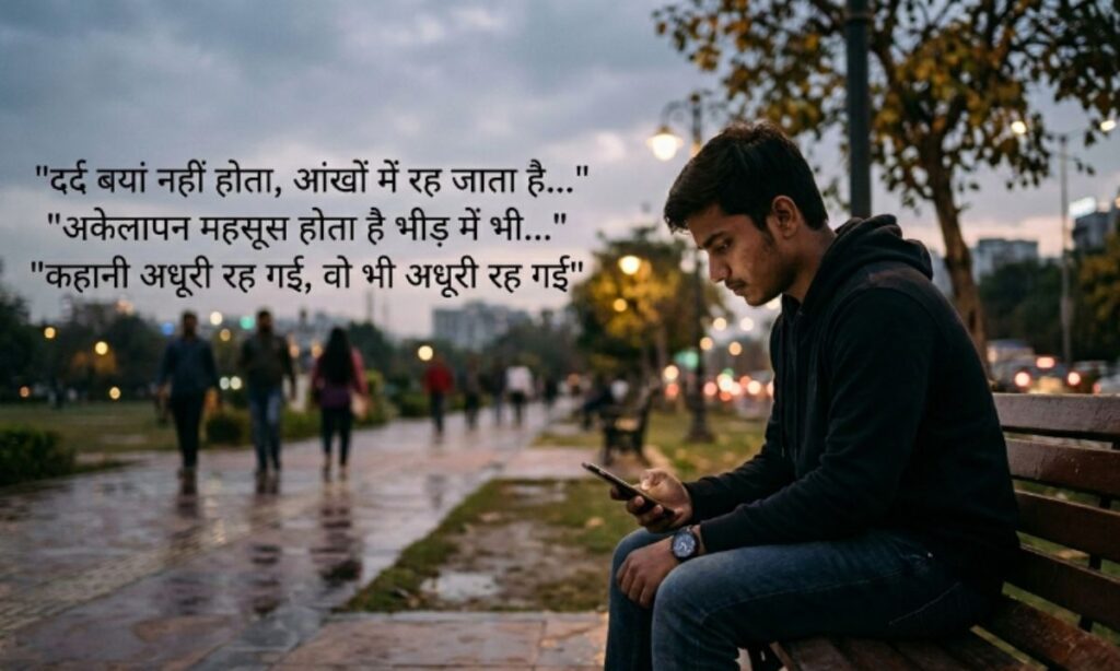 Sad Instagram Captions For Boys in Hindi