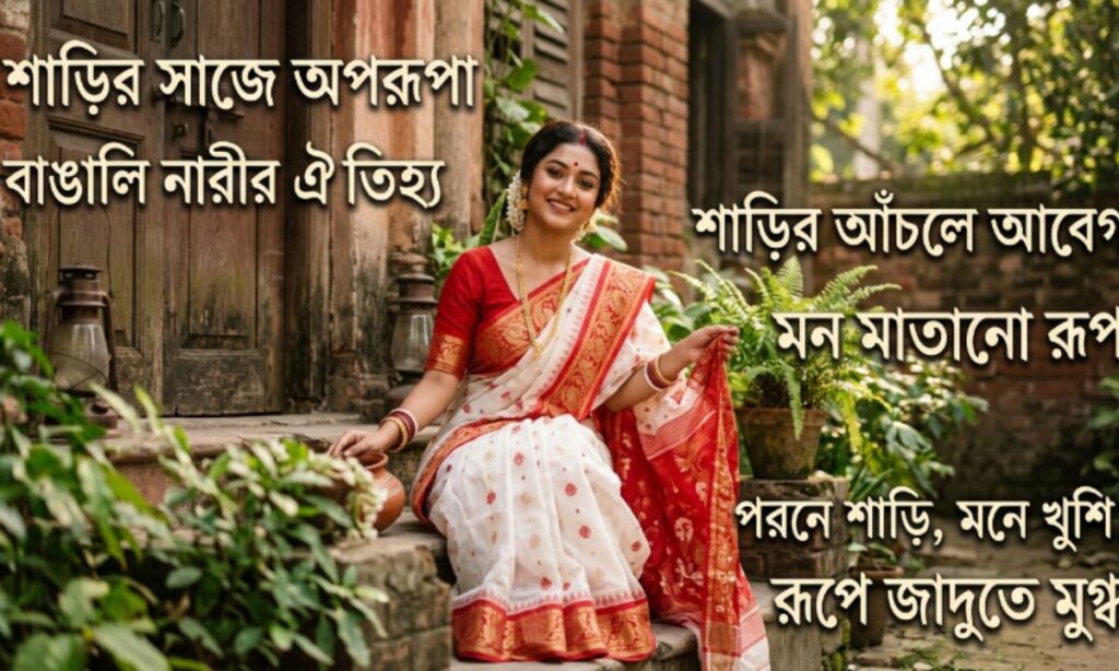 Saree Captions in Bengali for Girl