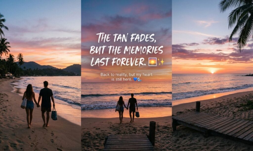 Short End of Vacation Quotes for Instagram
