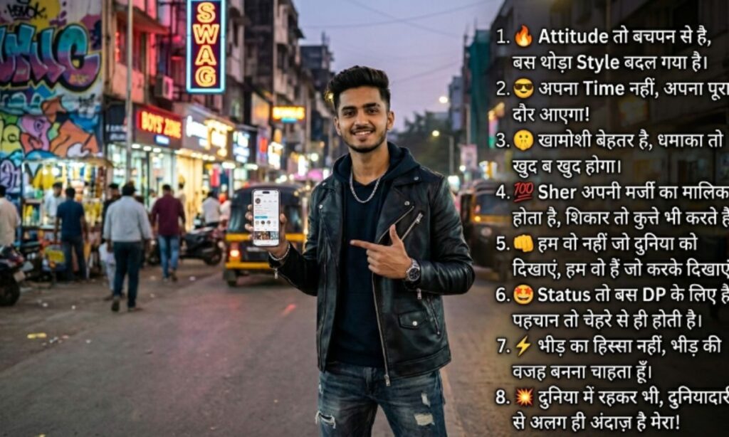 Swag Instagram Captions For Boys in Hindi