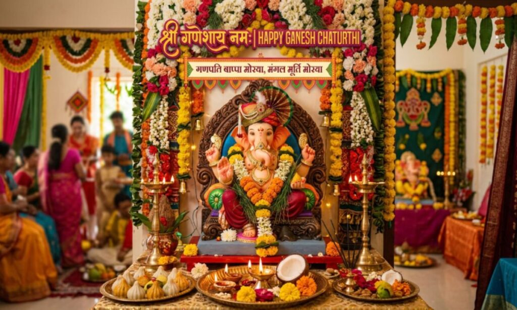 Traditional Ganpati Captions