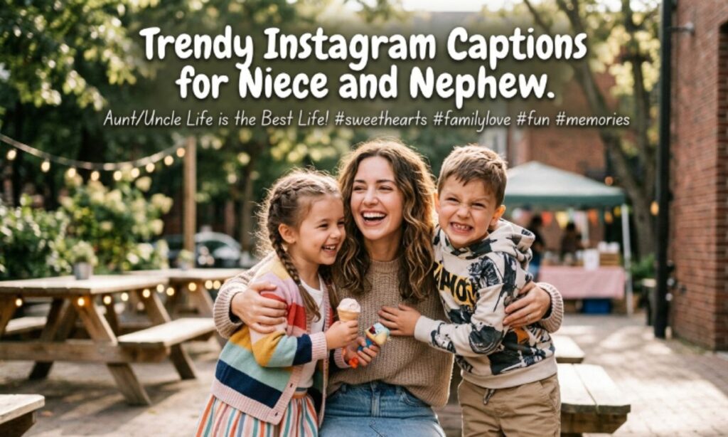 Trendy Instagram Captions for Niece and Nephew