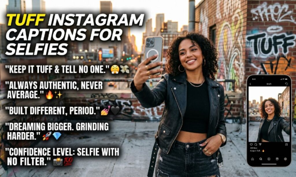 Tuff Instagram Captions for Selfies