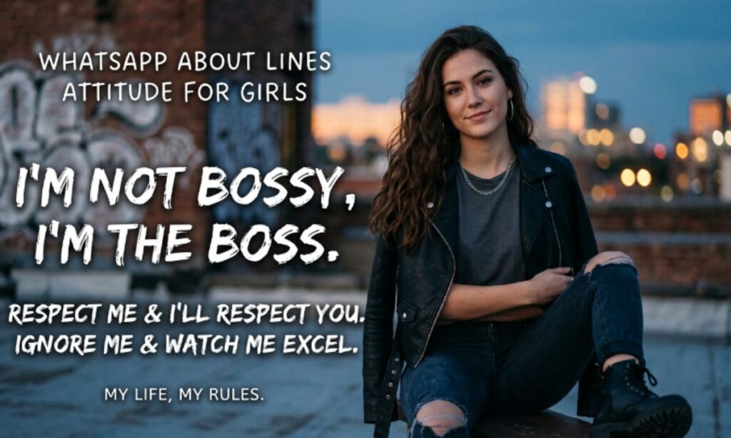 WhatsApp About Lines Attitude for Girls