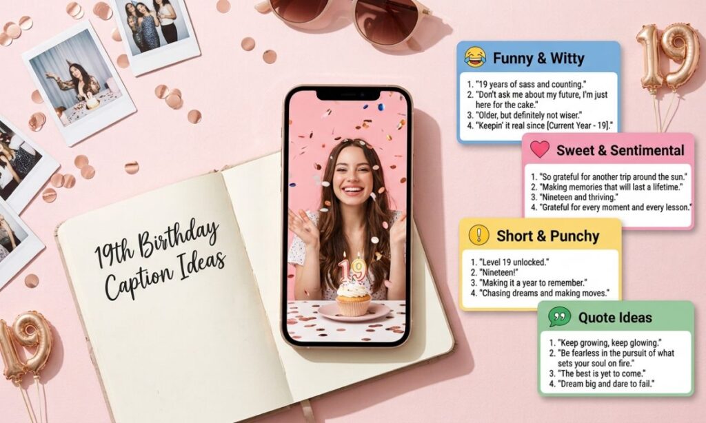 19th Birthday Instagram Captions to Post