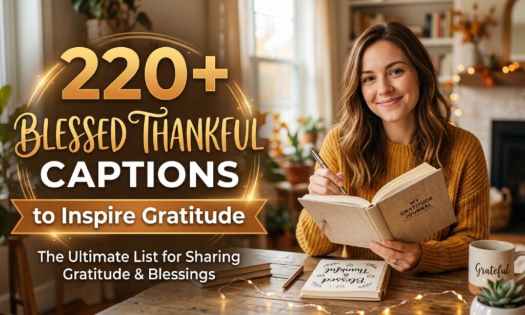 220+ Blessed Thankful Captions to Inspire Gratitude