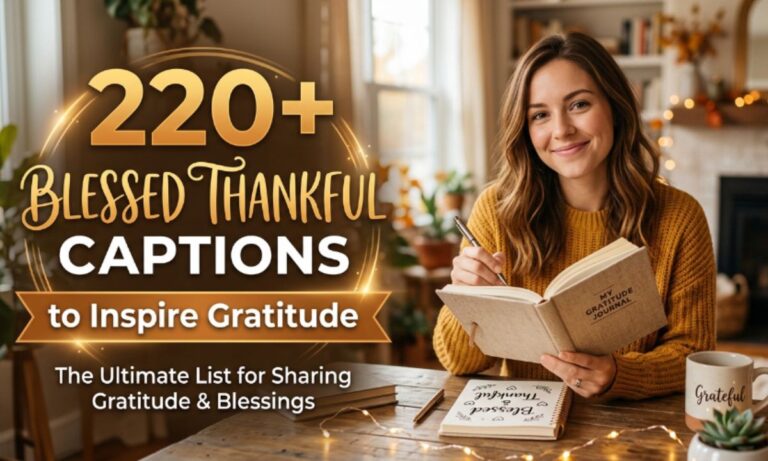 220+ Blessed Thankful Captions to Inspire Gratitude