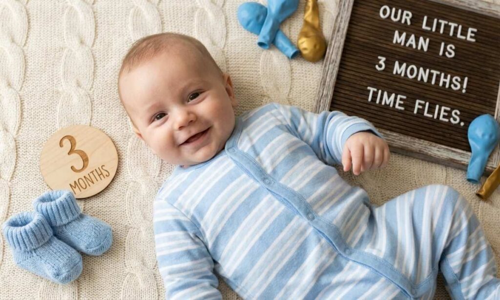 3-Month Birthday Captions for Baby Boys