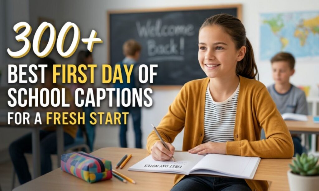 300+ Best First Day School Captions for a Fresh Start