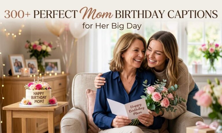 300+ Perfect Mom Birthday Captions for Her Big Day