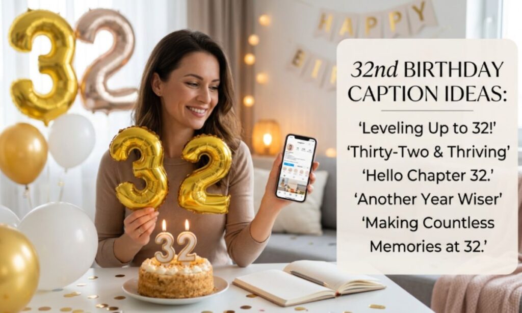 32nd Birthday Captions for Instagram